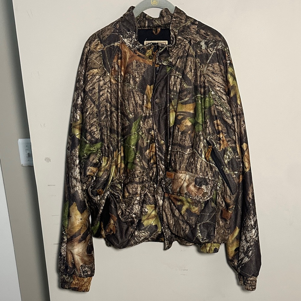 Woolrich mossy oak break up Camouflage Jacket with Earthy Tones